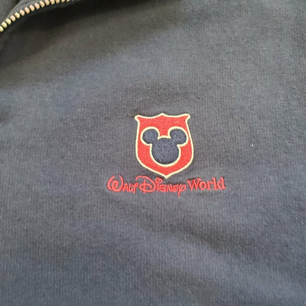 Vintage‎ Disney Sweatshirt XXL 2XL Kids Youth Sweater Full Zip Red White Blue - Picture 2 of 7
